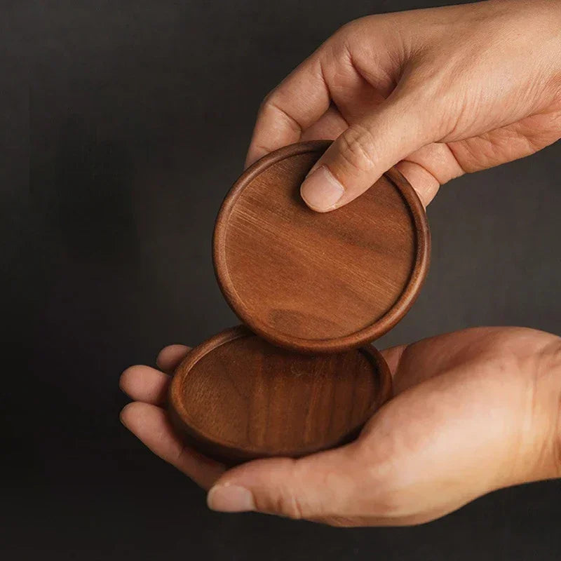 Coasters - Heat Resistant Walnut Wood Square
