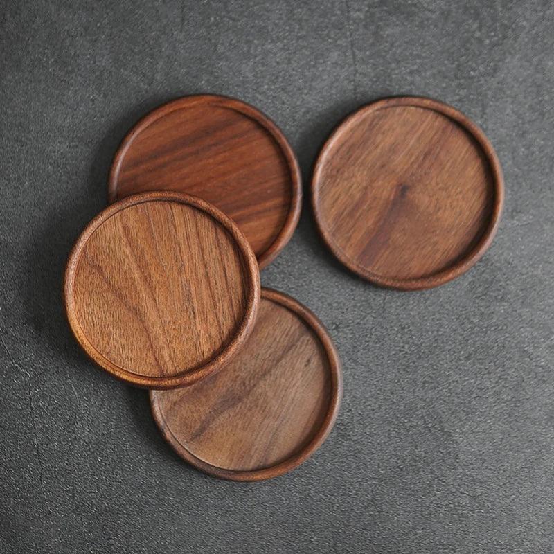 Coasters - Heat Resistant Walnut Wood Square