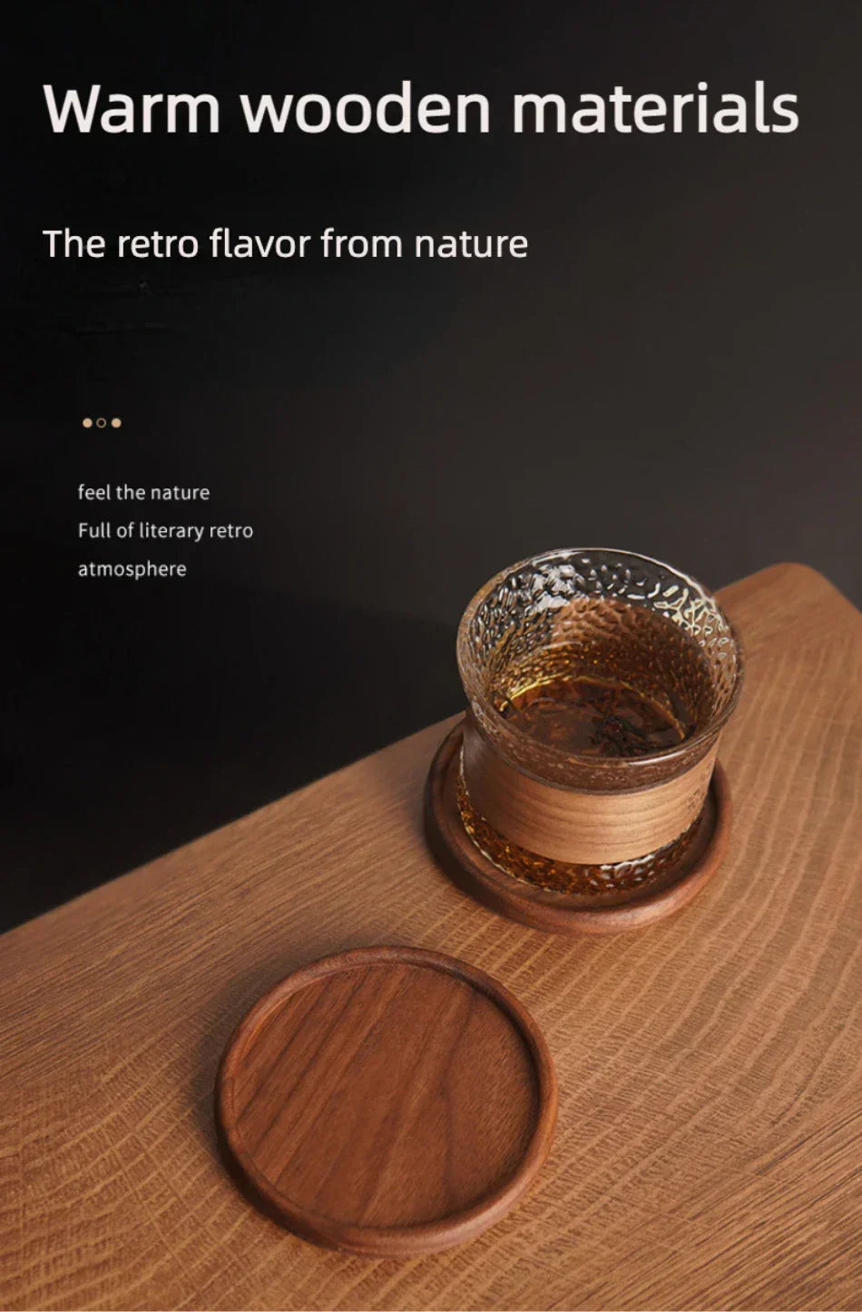 Coasters - Heat Resistant Walnut Wood Square