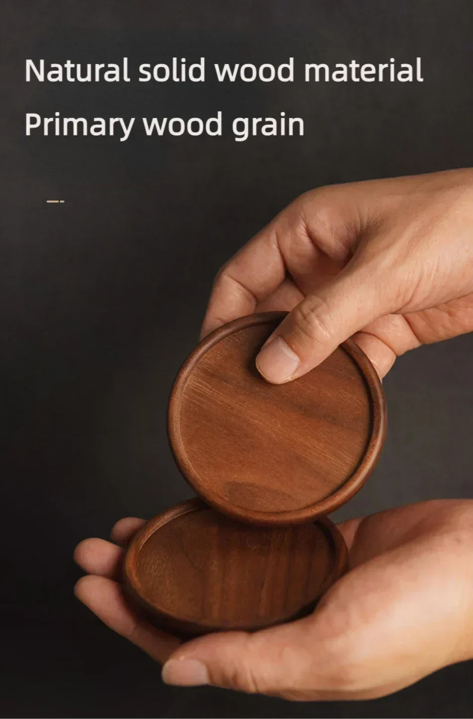 Coasters - Heat Resistant Walnut Wood Square