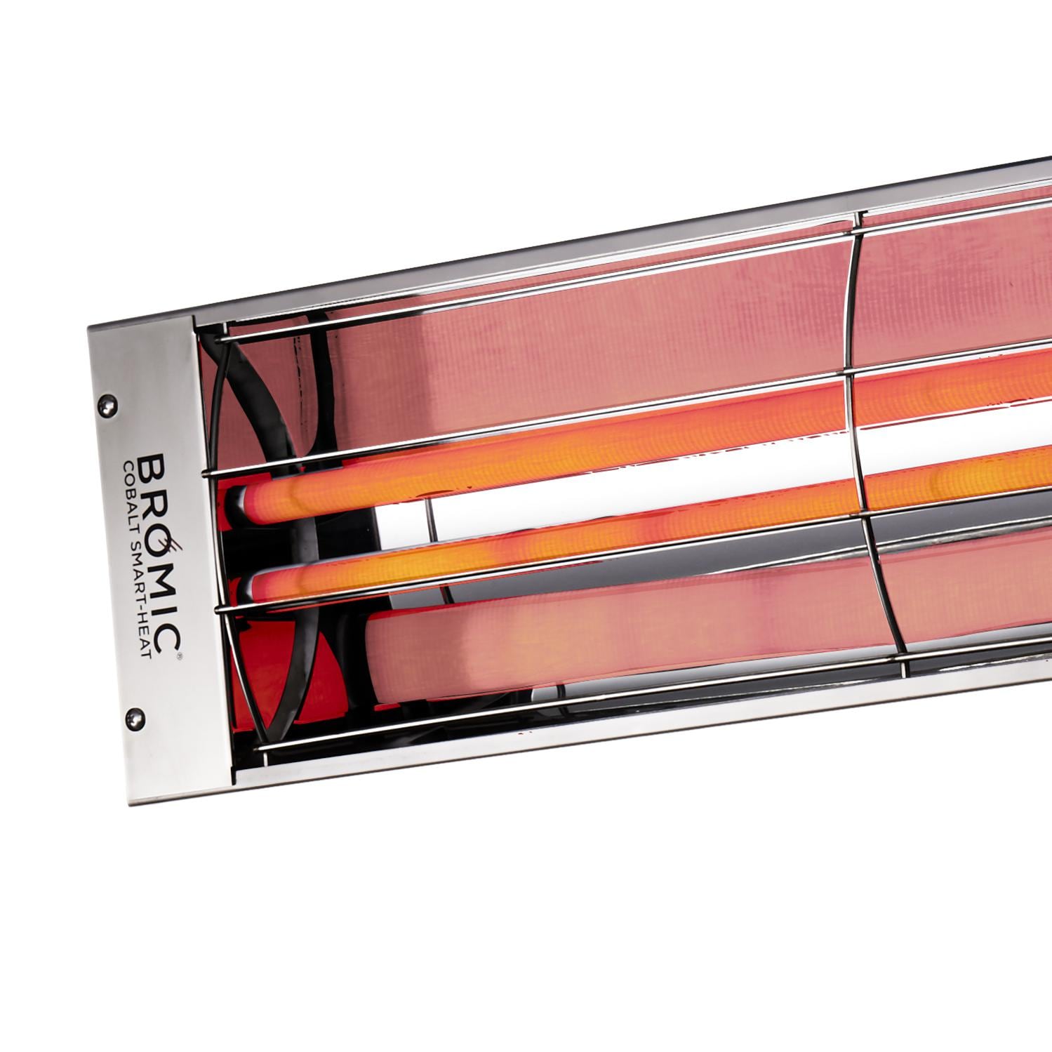 Bromic Heating - Cobalt Smart-Heat 56-Inch 6000W Dual Element 240V Electric Infrared Patio Heater - Stainless Steel - BH0610004