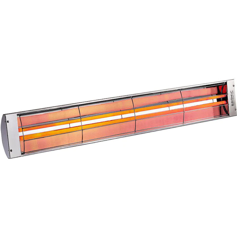 Bromic Heating - Cobalt Smart-Heat 56-Inch 6000W Dual Element 240V Electric Infrared Patio Heater - Stainless Steel - BH0610004