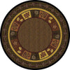 Cody Pinecone 8' Round Area Rug