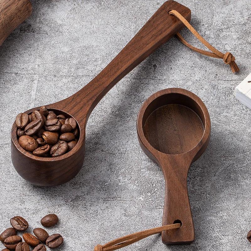 Coffee Spoon - Long Handle Black Walnut Wood