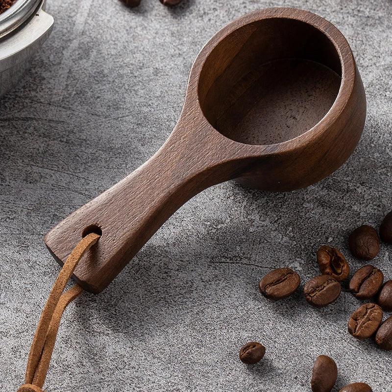 Coffee Spoon - Long Handle Black Walnut Wood