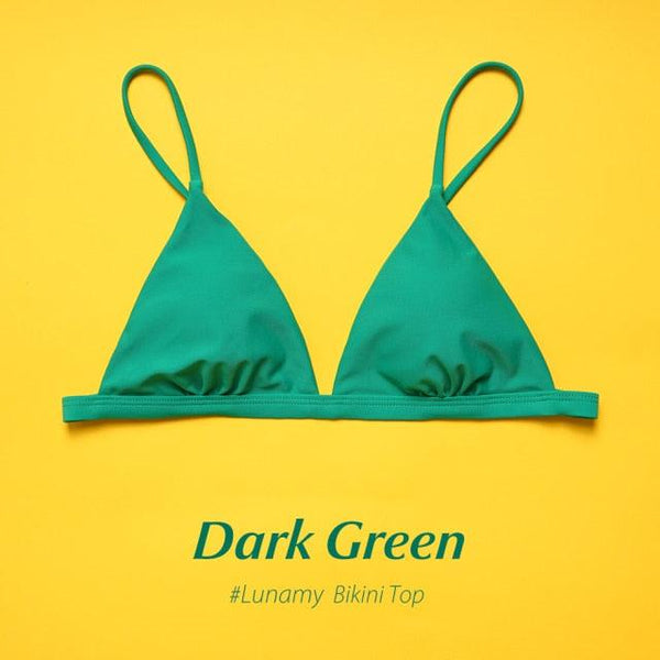 Colorful Bikini Thong Swimwear Women Swimsuit Top And Bottoms T-Back Brazilian Swimming Women's Strappy Triangle Bikini Sets High Cut Cheeky Thong Bottom Swimsuits