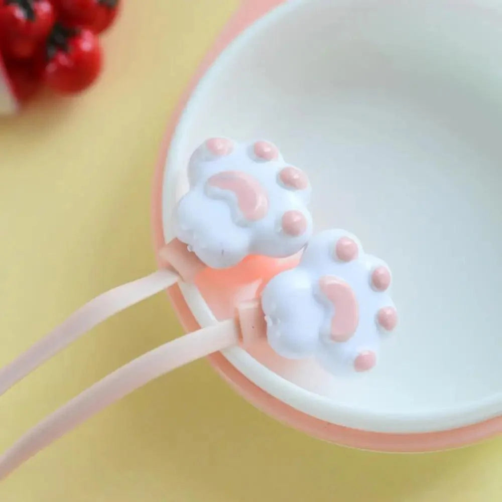 Colorful Cartoon Cute Cat Claw Earphones 3.5mm Jack Wired Simple Earphone Storage Modern Case Stereo in-Ear Headphone With Mic Best Gift For Girls And Kids