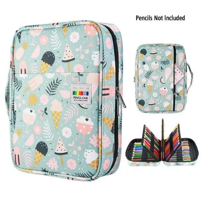 Colorful Large Capacity Pencil Bag Organizer Portable Multilayer Holder  Big Pencil Bag