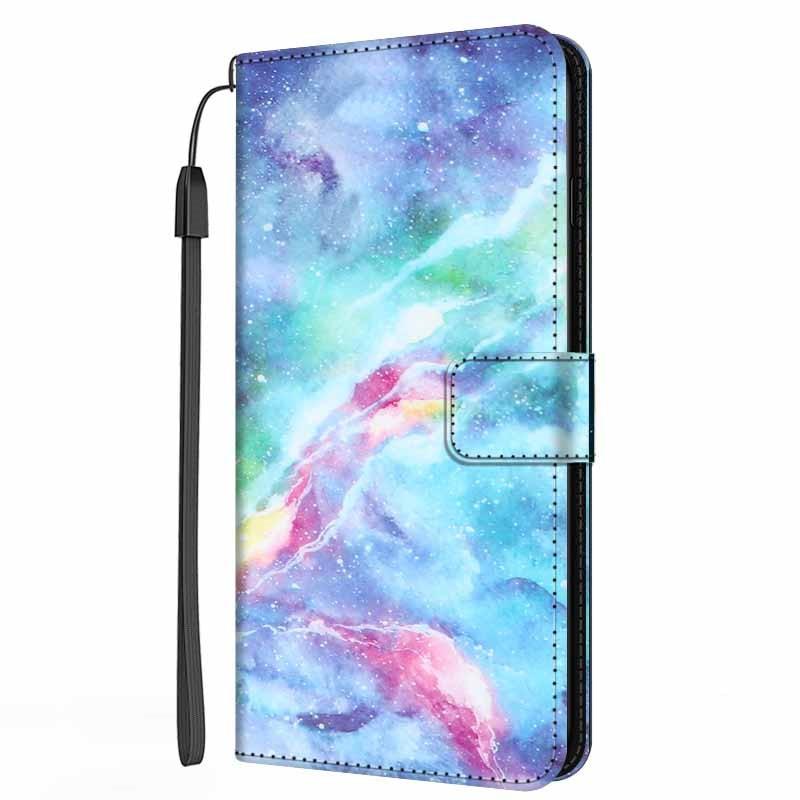 Colorful Marble Flip Leather Case For iPhone 11 12 13 Pro Max Cover iPhone12 Mini iphone12 iphone13 13pro Wallet Stand Marble Phone Covers Marble Flip Leather Phone Case Magnetic Kickstand Protective Cover