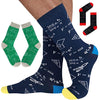 Colorful Mathematical Formula Problem Solving Printed Men's Socks Cotton Socks