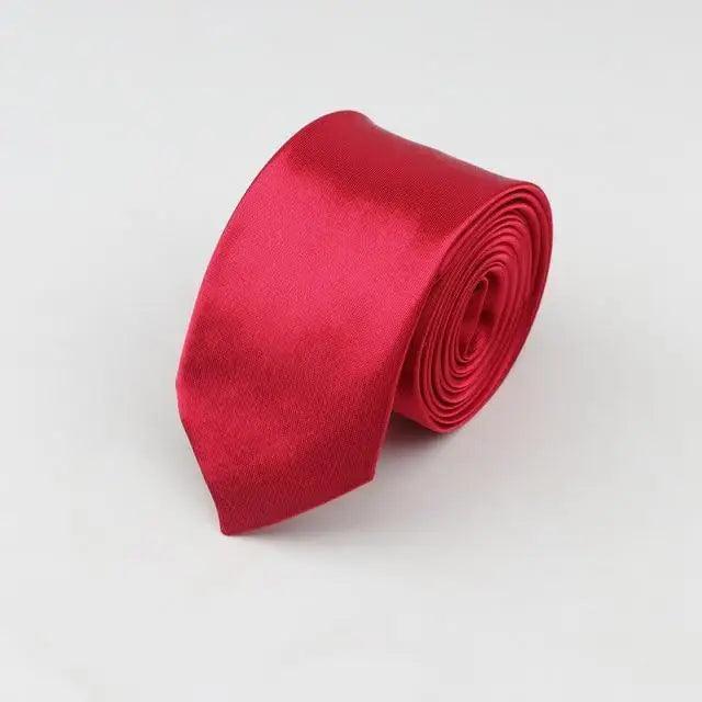 Colorful Men Polyester Slim Men Necktie Simple Design Party Necktie Wedding And Daily Wear Neck Ties