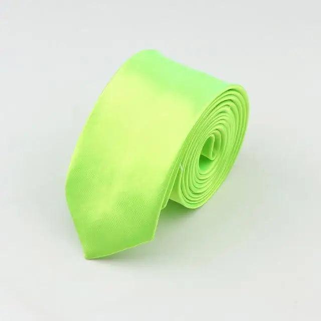 Colorful Men Polyester Slim Men Necktie Simple Design Party Necktie Wedding And Daily Wear Neck Ties