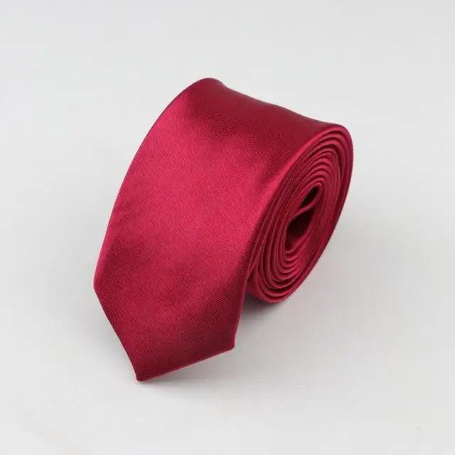 Colorful Men Polyester Slim Men Necktie Simple Design Party Necktie Wedding And Daily Wear Neck Ties