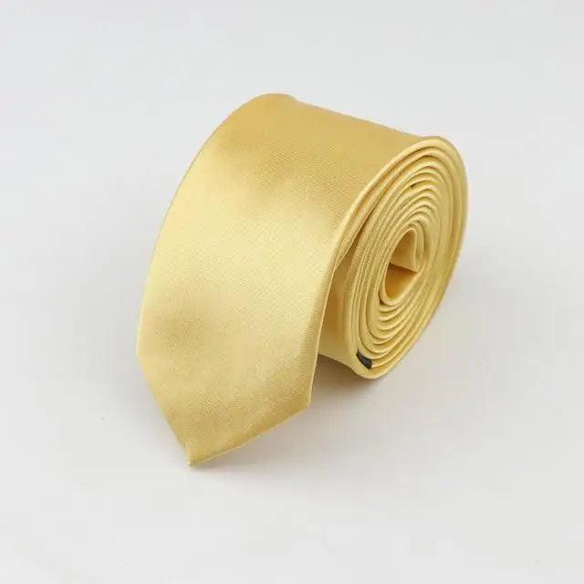 Colorful Men Polyester Slim Men Necktie Simple Design Party Necktie Wedding And Daily Wear Neck Ties