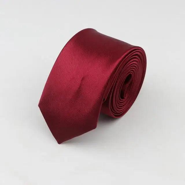 Colorful Men Polyester Slim Men Necktie Simple Design Party Necktie Wedding And Daily Wear Neck Ties