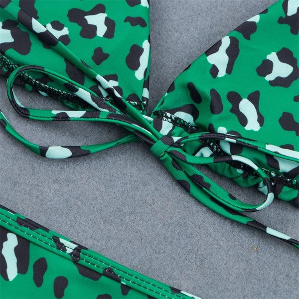 Colors Solid Bikini Set Push Up Swimwear Two Piece Swimsuit Swimwear Halter String Triangle Bikini Sets Women Swimsuit Low Waist Halter Two Pieces Bathing Suit