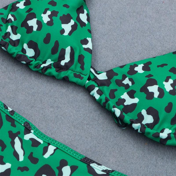 Colors Solid Bikini Set Push Up Swimwear Two Piece Swimsuit Swimwear Halter String Triangle Bikini Sets Women Swimsuit Low Waist Halter Two Pieces Bathing Suit