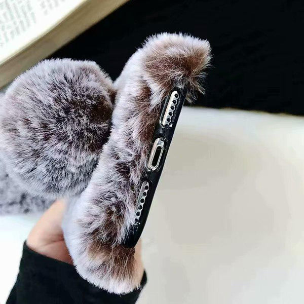 Comfortable Bunny Funny Women Phone Cover For iPhone 12 mini 11 Pro Max Hairy Cute Rabbit Animal Case For iPhone XS MAX XR Soft Lightweight Phone Cover Girl Gifts