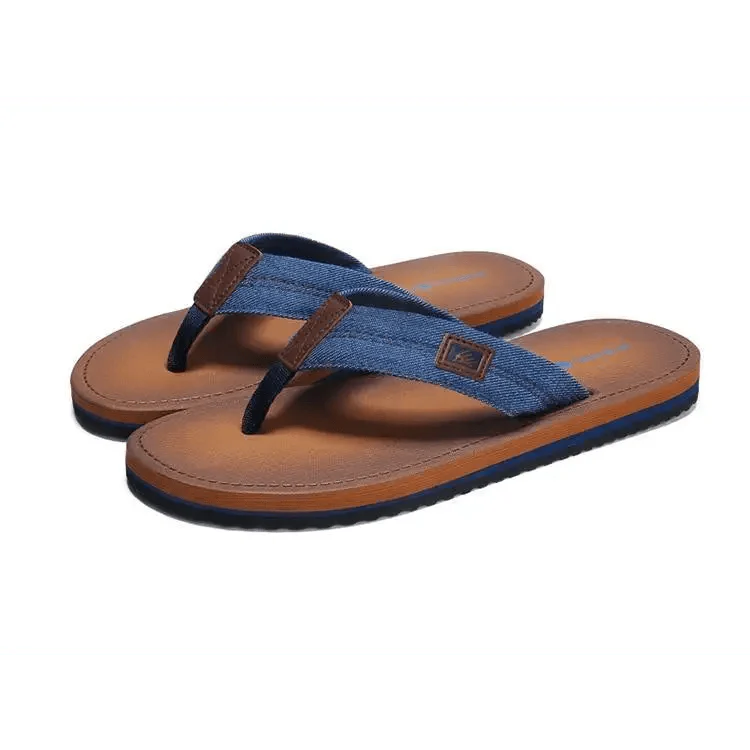 Comfortable Casual Summer Flip- Flops Men Beach Slippers Sandals Simple Luxury Design Indoor Non-Slip Black Flip Flops