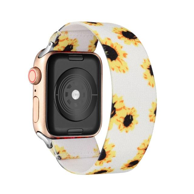 Comfortable Elastic Scrunchie Strap Band For Watch Women Bracelet Compatible With Watch Band 41mm 40mm 38mm Women Girls Adjustable Elastic Nylon Strap Solo Loop Replacement Lightweight Wristband For Watches