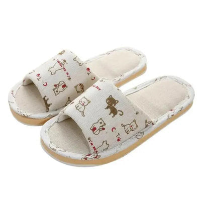 Comfortable Elegant Flower Design Indoor Soft Slipper Spring Autumn Lightweight Flip Flops For Women Classic Bedroom Slippers Ladies Foldable Flip Flops