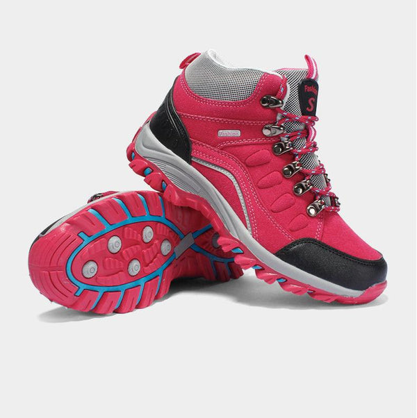 Comfortable Hiking Men's Winter Boots Mid-High Hunting Shoes Training Men's Sports Women's Shoes Hiking Boots Winter Snow Warm Ankle Booties Outdoor Sport Shoes