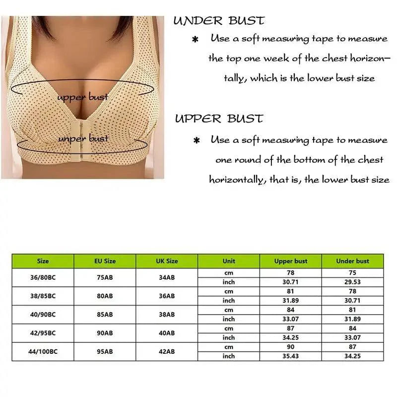 Comfortable Seamless Bra For Women Fashion Push Up Bras Wire Free Lingerie Full Cup Bralette Cotton Underwear Brassiere Front Closure