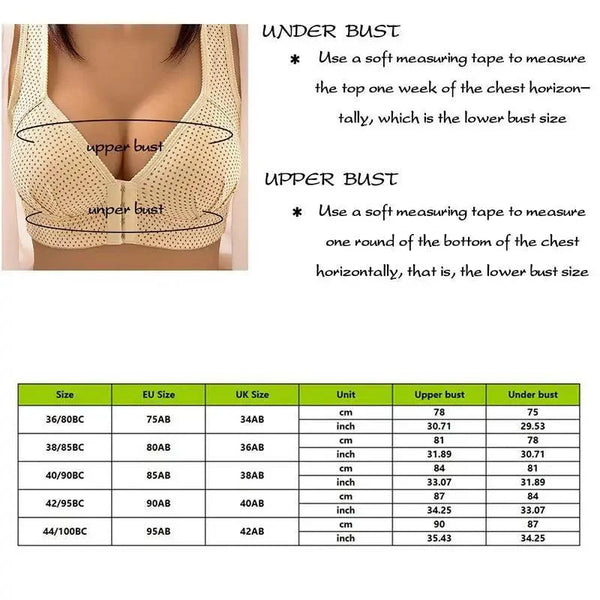 Comfortable Seamless Bra For Women Fashion Push Up Bras Wire Free Lingerie Full Cup Bralette Cotton Underwear Brassiere Front Closure