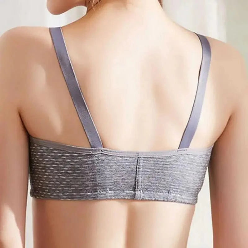 Comfortable Seamless Bra For Women Fashion Push Up Bras Wire Free Lingerie Full Cup Bralette Cotton Underwear Brassiere Front Closure