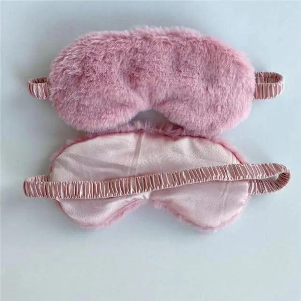Comfortable Soft Plush Sleep Eye Mask Sleeping Masks Night Eyeshade Women Traveling Eye Patch Cute Design Cozy Fluffy Eye Mask