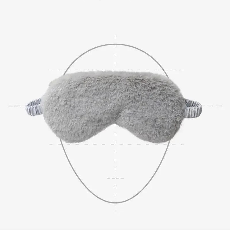 Comfortable Soft Plush Sleep Eye Mask Sleeping Masks Night Eyeshade Women Traveling Eye Patch Cute Design Cozy Fluffy Eye Mask