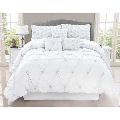 Comforter Chateau 7 Piece King White