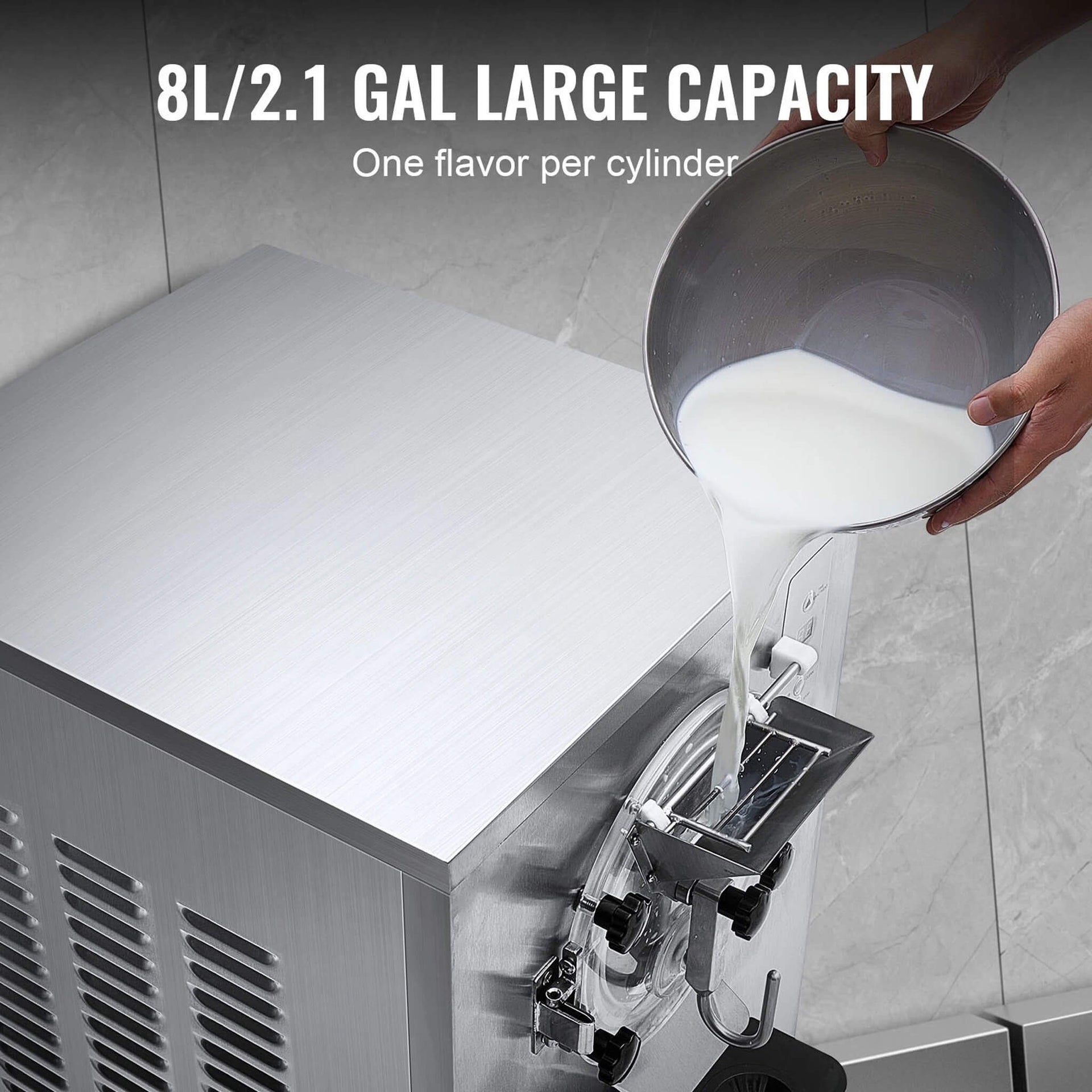 Commercial 20-25L/H Single-Flavor Hard Serve Stainless Steel Ice Cream Machine (SAK20782)