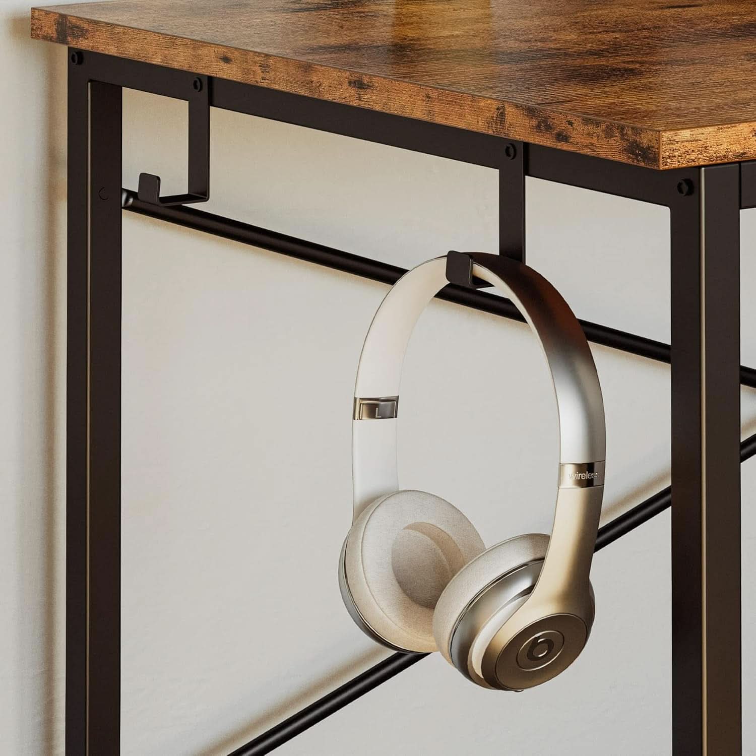Computer Desk with Power Outlet and USB Charging Ports