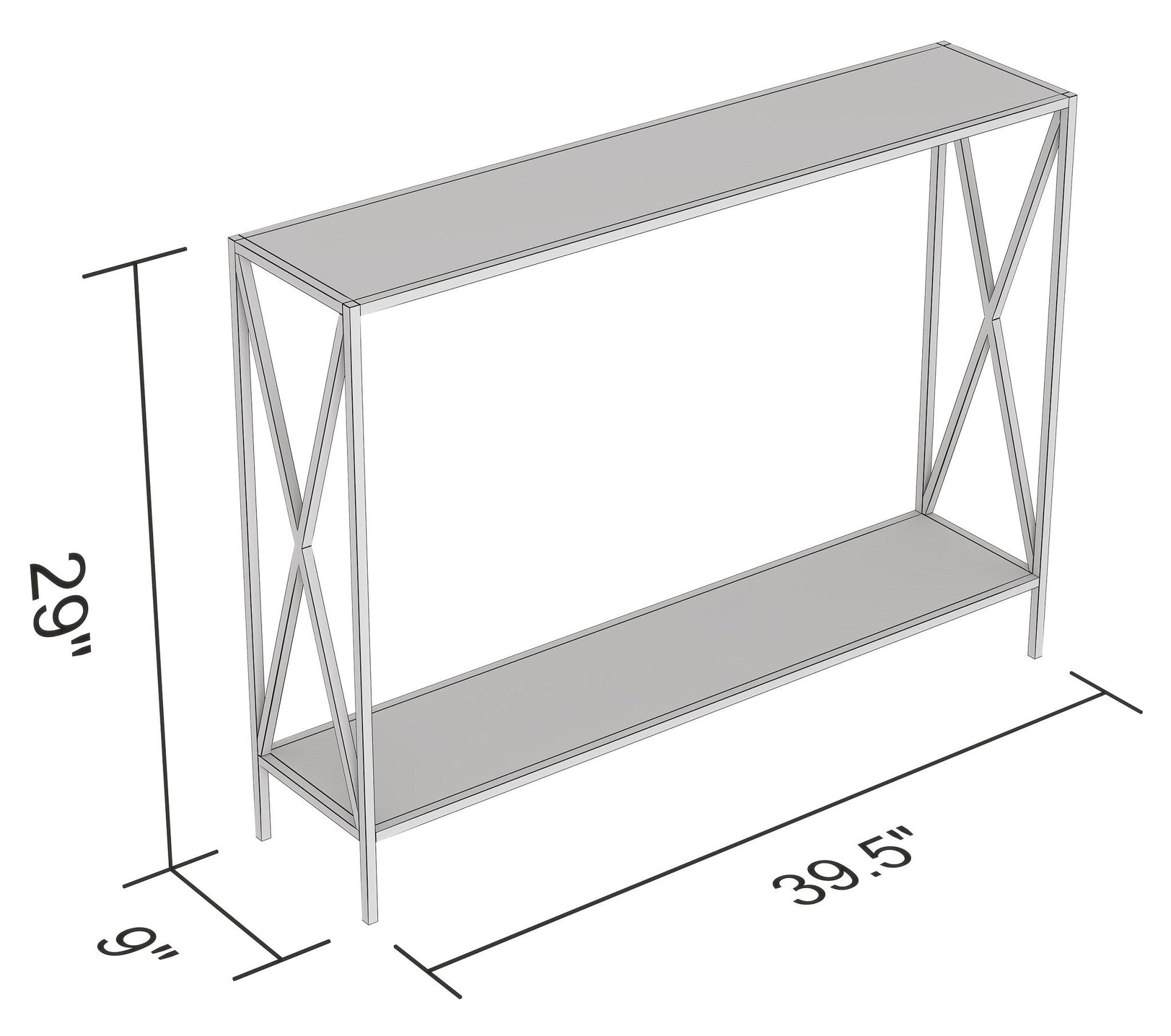 Console Sofa Table Brown Reclaimed Wood 1 Shelf Black Metal