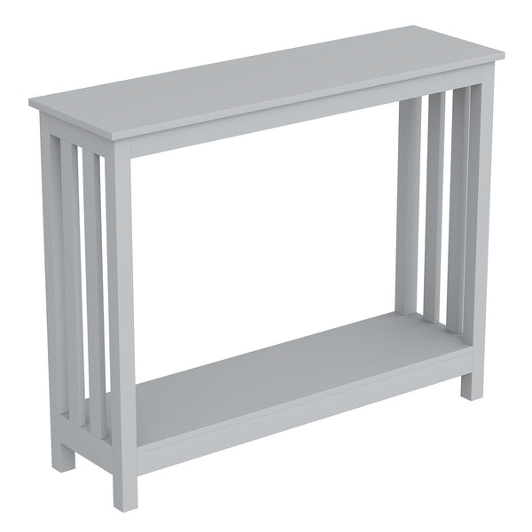 Console Sofa Table Light Grey 1 Shelf