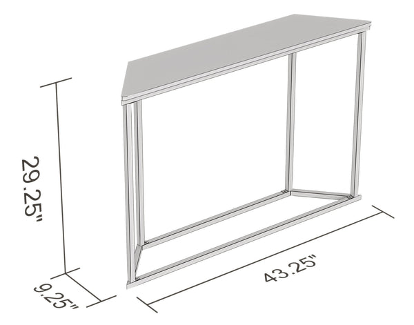 Console Sofa Table Marble Look Gold Metal Frame