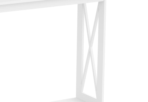 Console Sofa Table White 1 Shelf