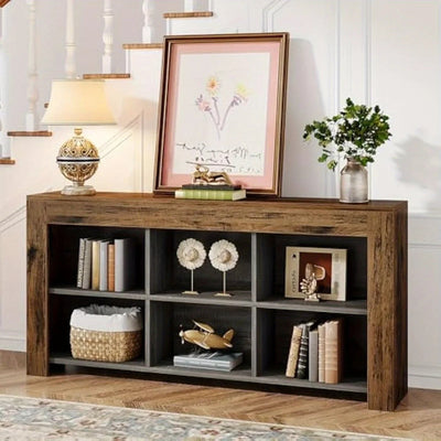 Console Table - Rustic Wood 63-Inch