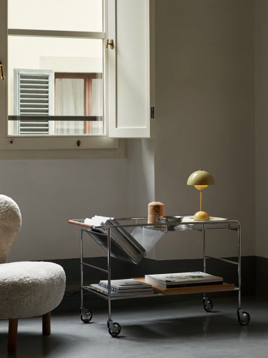 Contemporary Cordless Portable Cute Mushroom Table Lamp, Flowerpot VP9