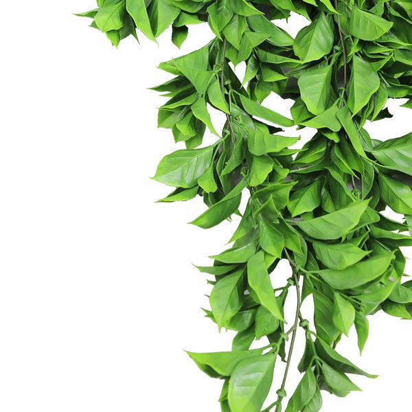 Dense Flowering Pothos Artificial Hanging Bush 10.6×28.5in – NFPA701 Fire Rated – UV Resistant