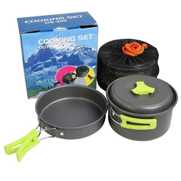 Wautton Camping Cookware Kit Pan and Pot for 1-2 person - Gifts for You 'n Me