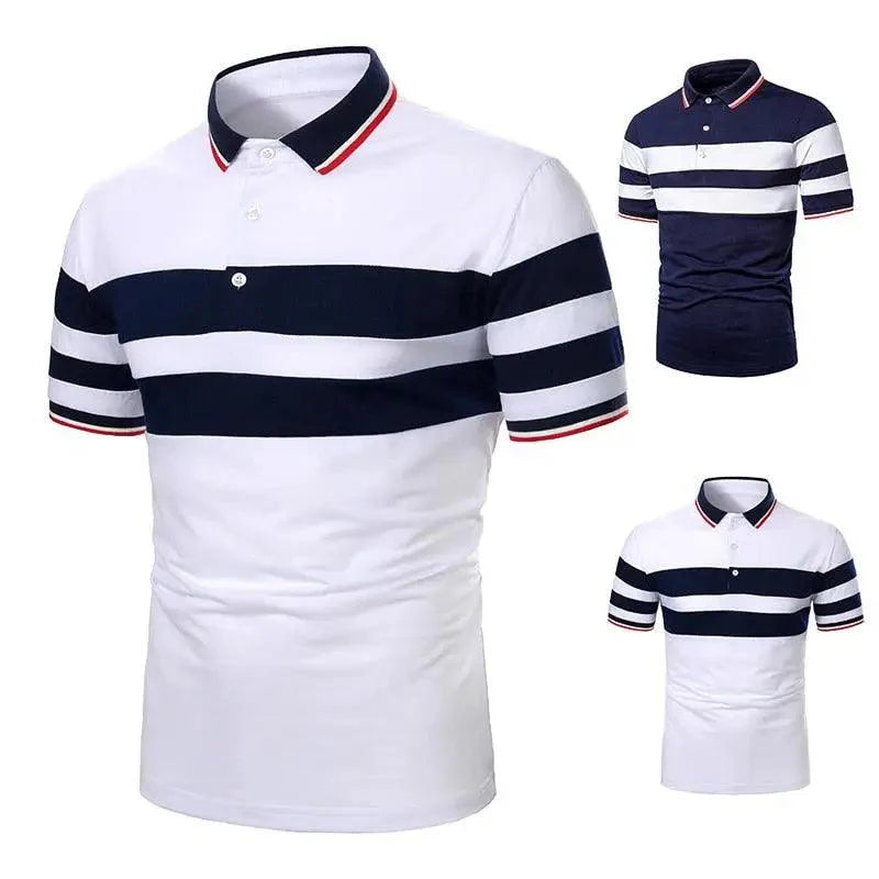 Cool Polo Men Shirt Nice Short Sleeve Polo Shirt Contrast More Color Polo New Clothing Summer Streetwear Casual Fashion Men Tops Men's Golf Polo Shirt Short Sleeve Tactical Polo Shirts Slim Fit Casual Tennis T-Shirt