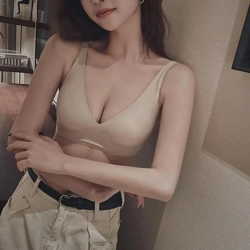 Cool Seamless Bra Wire Free Brassieres Elegant Soft Intimate Women's Underwear Sexy Beautiful Intimates Women Lingerie Underwear And Sleepwear