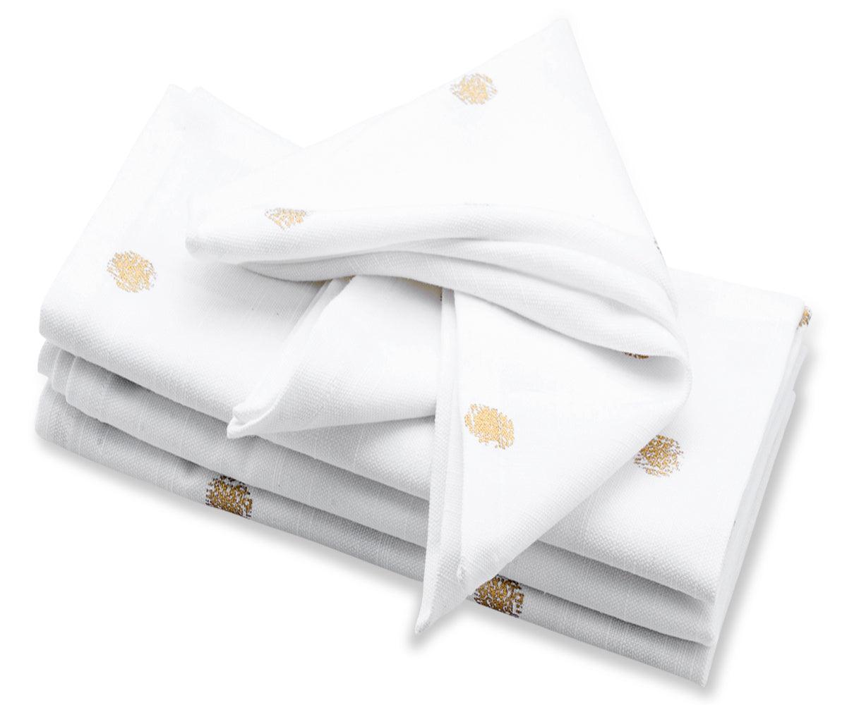 Printed Napkins - Metallic Gold Foil Napkins