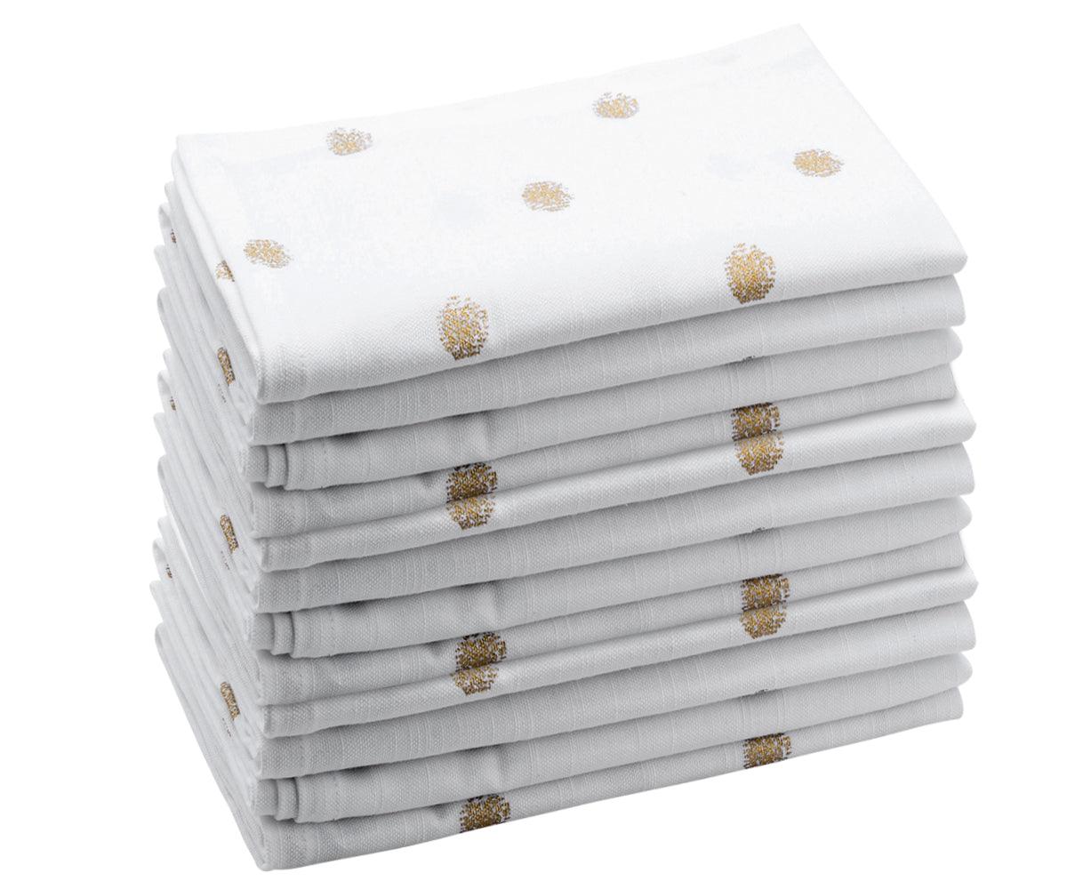 Printed Napkins - Metallic Gold Foil Napkins