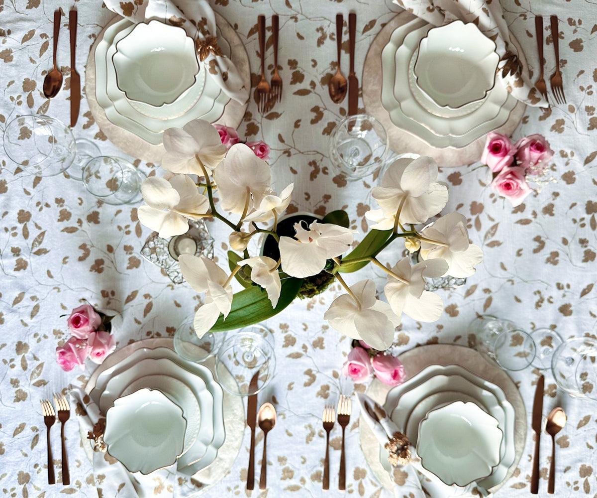 Printed Napkins - Metallic Gold Foil Napkins