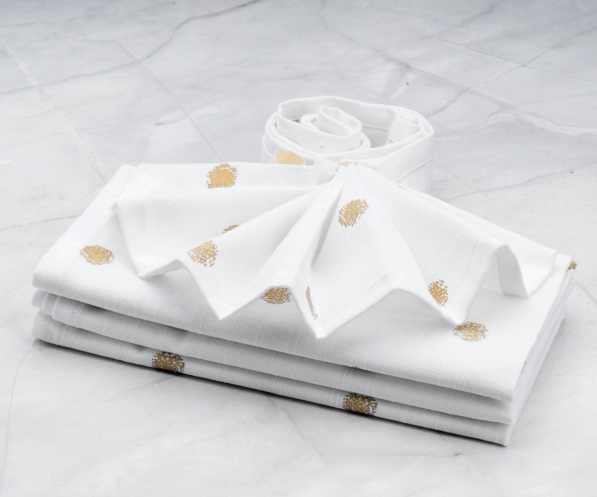 Printed Napkins - Metallic Gold Foil Napkins