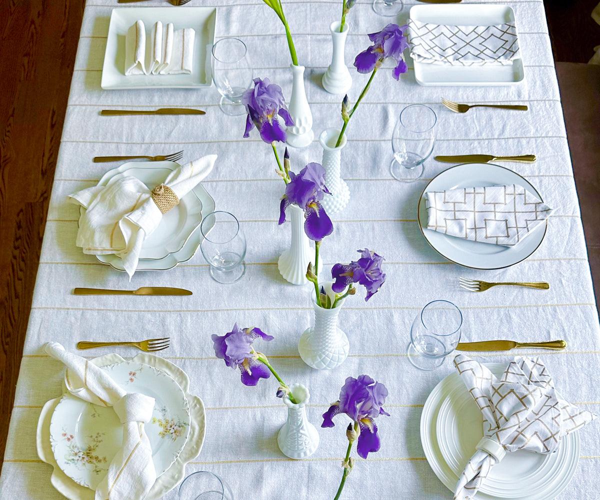 Printed Napkins - Metallic Gold Foil Napkins