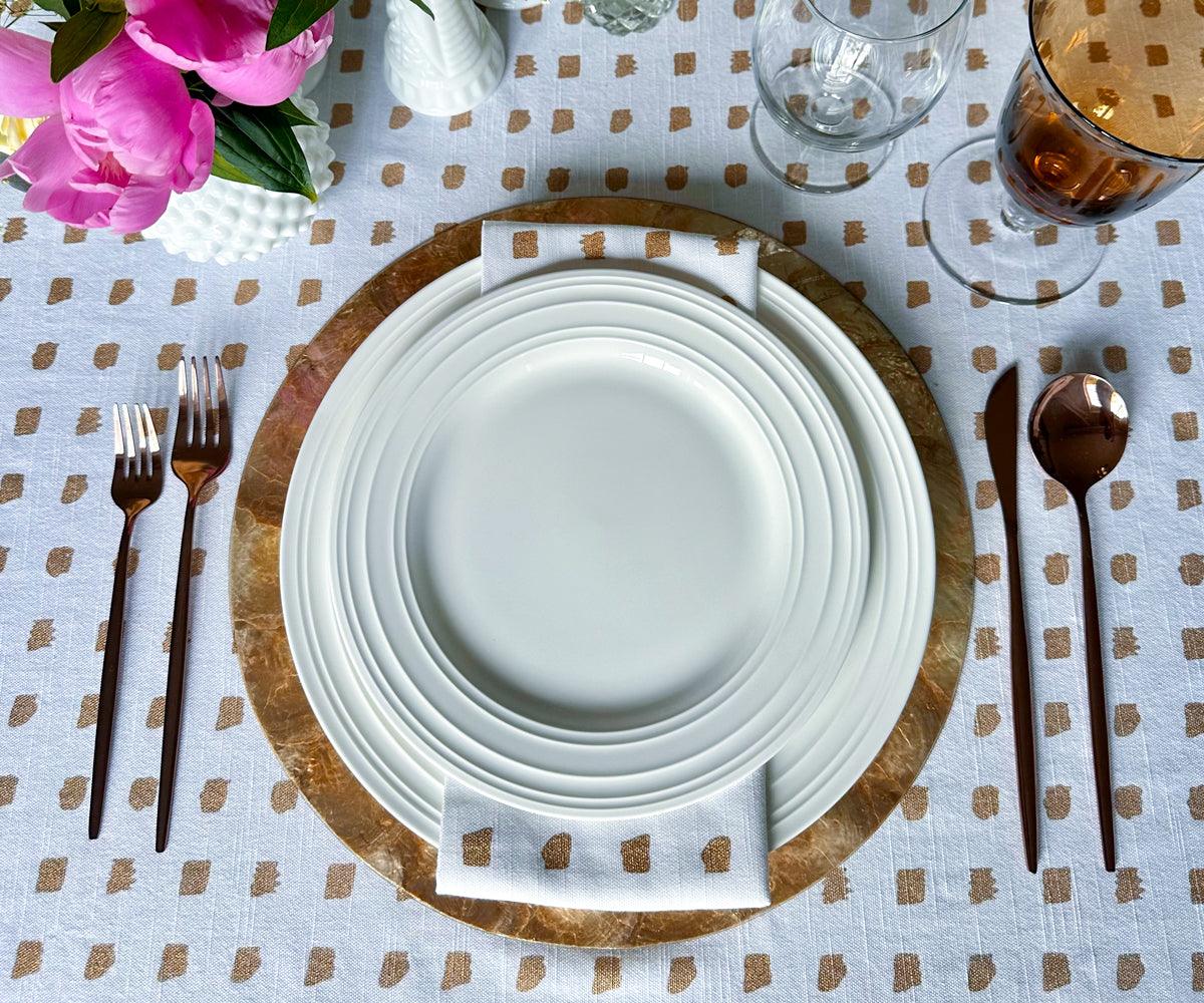 Printed Napkins - Metallic Gold Foil Napkins